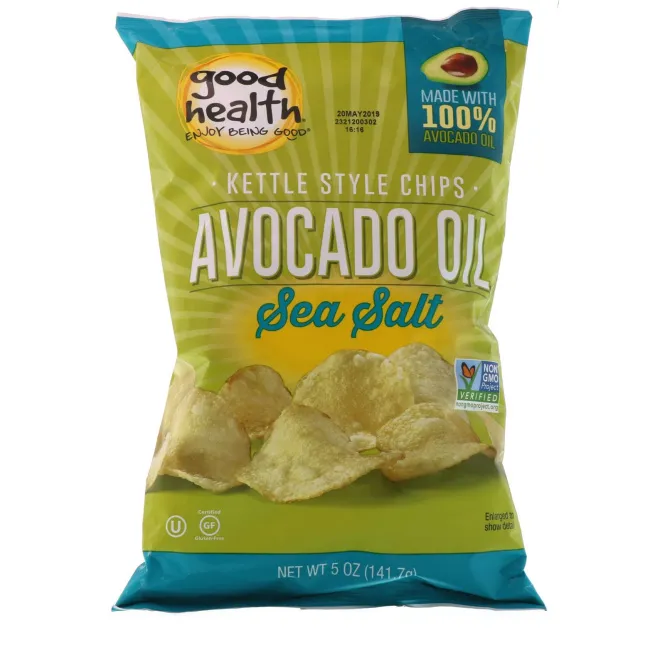 Good Health Natural Foods, Чипсы Kettle Style, масло авокадо, морская соль, 5 унц. (141,7 г)