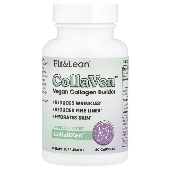 Fit & Lean, CollaVen ™, веганский усилитель коллагена, 60 капсул