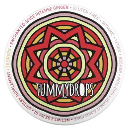 Tummydrops, имбирь интенсивного действия, специи, 18 капель