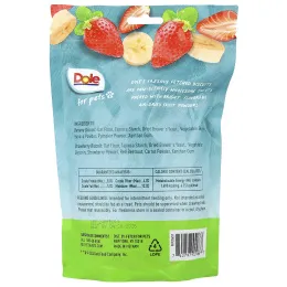 Dole for Pets, печенье, клубника и банан, 200 г (7 унций)