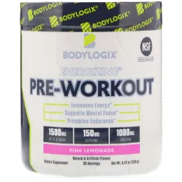 Bodylogix, Активирующий предтренировочный комплекс, розовый лимонад, 8,47 унц. (240 г)