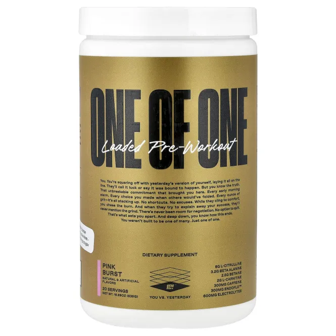 ONE OF ONE, Loaded, предтренировочный комплекс, розовый, 535 г (18,88 унции)