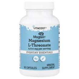 Vitacost, Magtein®, L-треонат магния, 90 капсул (670 мг в 1 капсуле)