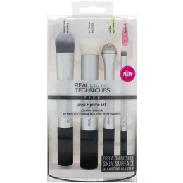 Real Techniques, Комплект для подготовки и нанесения основы, Комплект из 4 предметов