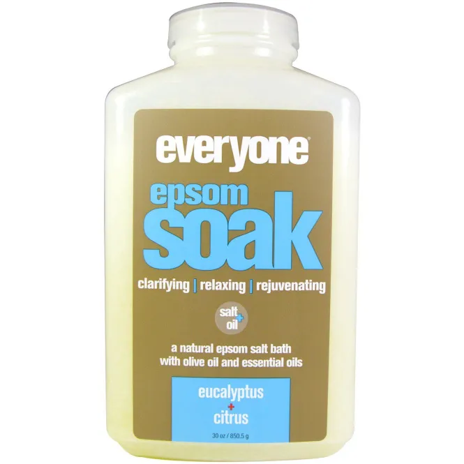 Everyone, Epsom Soak с эвкалиптовым маслом и цитрусовыми, 30 унций (850,5 г)