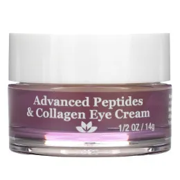 Derma E, Усовершенствованный крем для кожи вокруг глаз с пептидами и коллагеном, 1/2 унц. (14 г)
