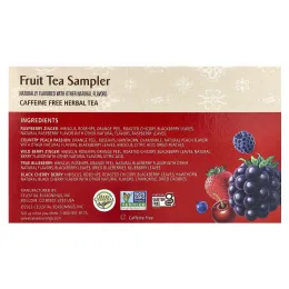 Celestial Seasonings, набор фруктовых чаев, без кофеина, 5 вкусов, 18 чайных пакетиков по 40 г (1,4 унции)