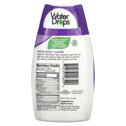 SweetLeaf Stevia, Water Drops, вкусная стевия, усилитель воды, ягодное ассорти, 48 мл (1,62 жидк. Унции)