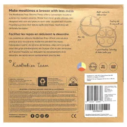 KeaBabies, силиконовые чашки для препарирования, с насадками PrepGrip™, для детей 6–36 месяцев, Valiant, 3 шт.