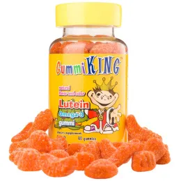 GummiKing, Жевательный мармелад Лютеин Омега-3, 60 жевательных мармеладок