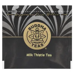 Buddha Teas, органический травяной чай, расторопша, без кофеина, 18 чайных пакетиков, 27 г (0,95 унции)