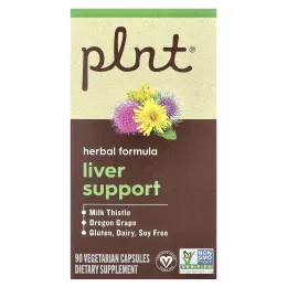 Plnt, Поддержка печени, 90 вегетарианских капсул