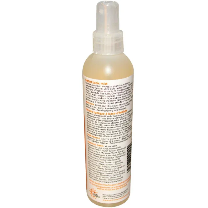 Earth Science, Травяной тонизирующий спрей, 8 жидких унций (237 мл)