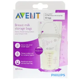 Philips Avent, Пакеты для грудного молока, 50 пакетов, 180 мл (6 унций)