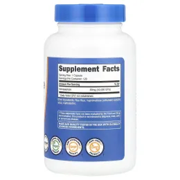 Nutricost, серрапептаза, 40 000 SPU, 120 капсул