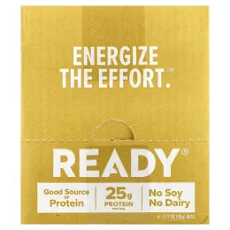 Ready, Protein Puffs, сахар с корицей, 6 пакетиков по 90 г (3,17 унции)