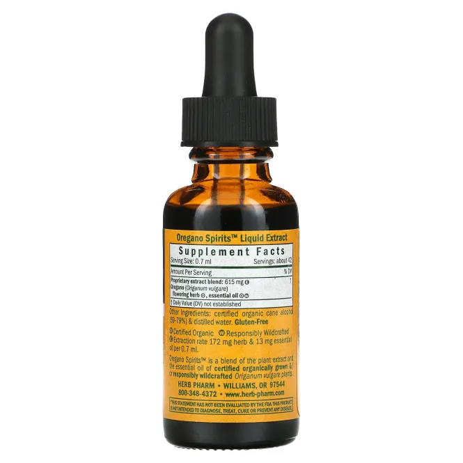 Herb Pharm, Напиток из душицы, 1 жидкая унция (29.6 мл)