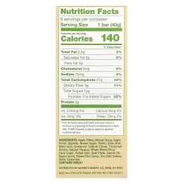 Nature's Bakery, Oatmeal Crumble, яблоко, 6 пакетиков по 40 г (1,41 унции)