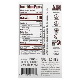Justin's Nut Butter, Классическое арахисовое масло,  10  пакетиков, 1,15 унций (32 г) в упаковке