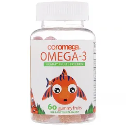 Coromega, Омега-3, жевательные конфеты для детей, 60 шт