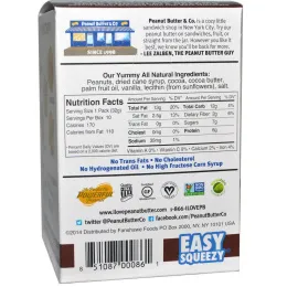 Peanut Butter & Co., Арахисовое масло со вкусом темного шоколада, мягкие пакеты, 10 в коробке, 1,15 унции (32 г) каждый