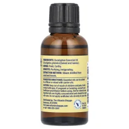 The Vitamin Shoppe, 100% чистое эфирное масло, эвкалипт, 30 мл (1 жидк. унц.)