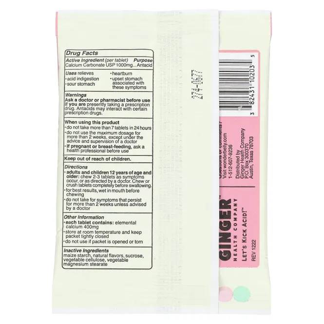 Wonderbelly, антацид, клубничный молочный коктейль, 3 жевательные таблетки