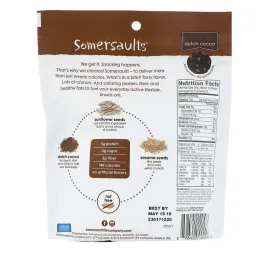 Somersaults, Sunflower Seed Crunchy Bites, Dutch Cocoa, 6 oz (170 g)