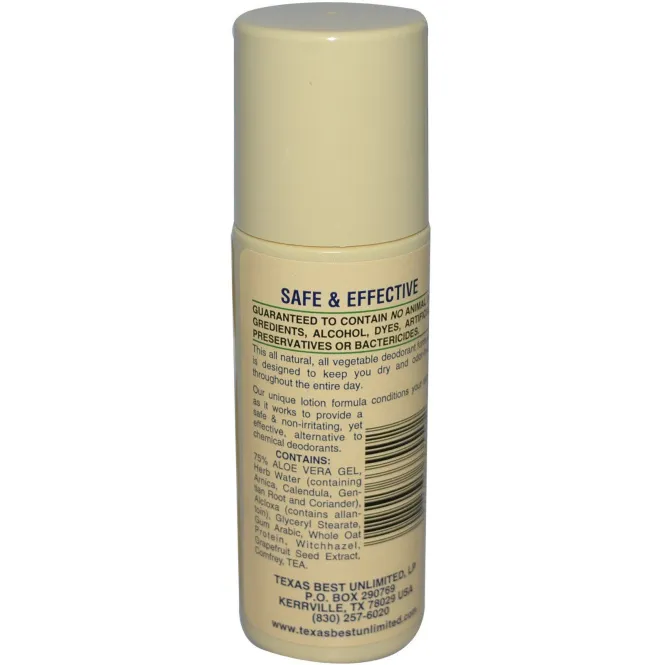 Alvera, Роликовый дезодорант с алоэ, 3 унции (89 мл)