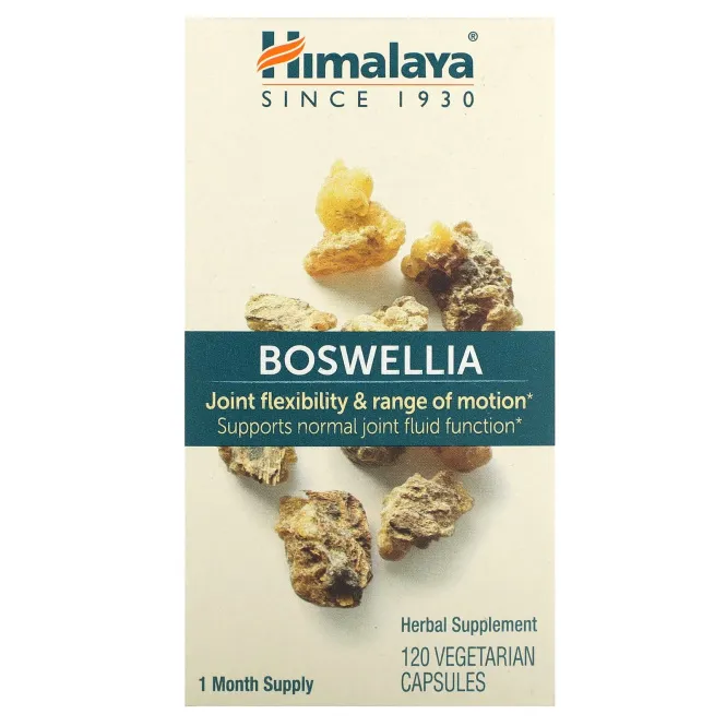 Himalaya, Boswellia, 120 вегетарианских капсул (125 мг на капсулу)