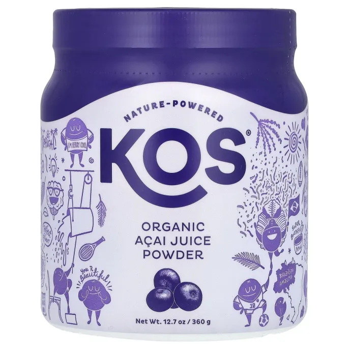 KOS, Органический порошок сока асаи, 360 г (12,7 унции)