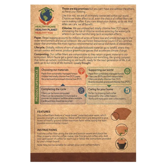 If You Care, фильтры для кофе, № 2, 100 шт.