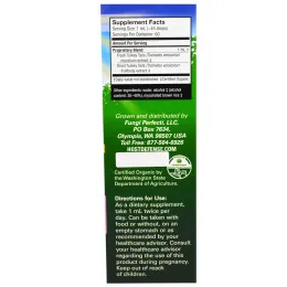 Fungi Perfecti, "Трутовик разноцветный для защиты организма" из серии "Грибы для защиты организма", органический грибной препарат, экстракт трутовика разноцветного для поддержания иммунитета, 2 жидких унции (60 мл)