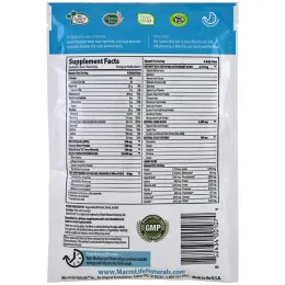 Macrolife Naturals, Macromeal, лучшие особо питательные продукты, ванильный протеин + особо питательные продукты, 1.4 унции (40 г)