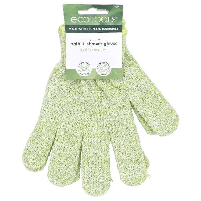 EcoTools, Перчатки для ванны и душа, 1 пара