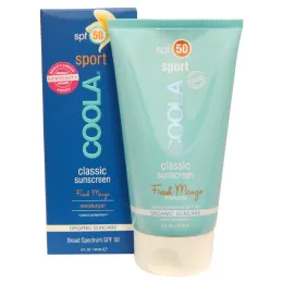 COOLA Organic Suncare Collection, Солнцезащитный крем длительного действия, SFP 50, свежий манго, 148 мл (5 ж.унций)