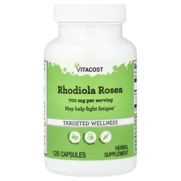 Vitacost, родиола розовая (Rhodiola rosea), 120 капсул (350 мг в 1 капсуле)