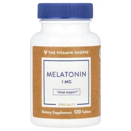 The Vitamin Shoppe, Мелатонин, 1 мг, 120 таблеток