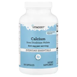 Vitacost, кальций с витамином D3 и магнием, 180 капсул