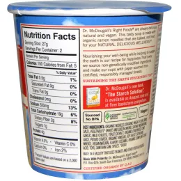 Dr. McDougall's, Горячий кислый рамэн, 1.9 унций (54 г)