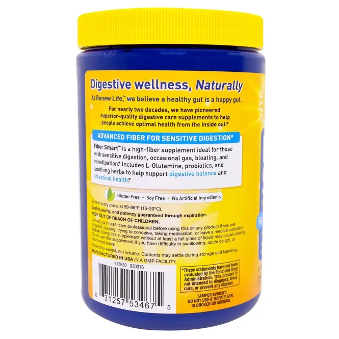 Renew Life, Пищевая добавка FiberSmart, 12 унций (340 г)