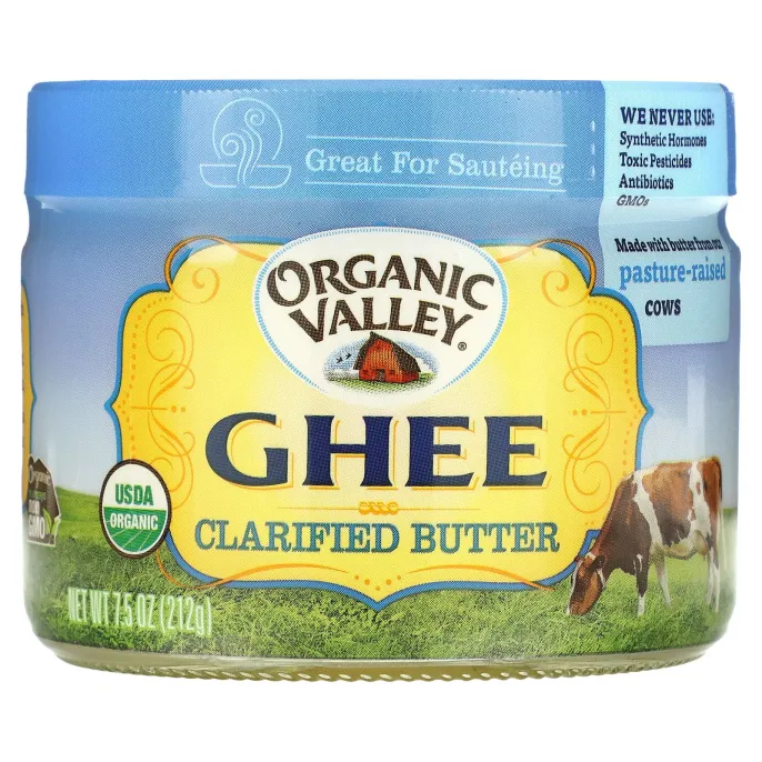 Organic Valley, Топленое масло, 7,5 унций (212 г)