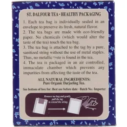 St. Dalfour, Organic Pure Darjeeling Tea, 25 Tea Bags, 1.75 oz (50 g)