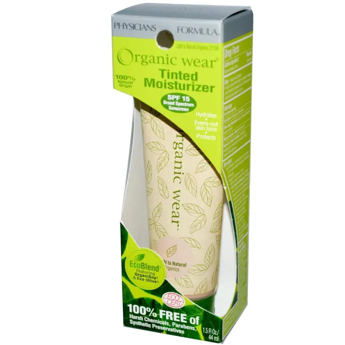 Physicians Formula, Organic Wear, тональное увлажняющее средство, SPF 15, средний/натуральный, 1,5 жидких унций (44 мл)