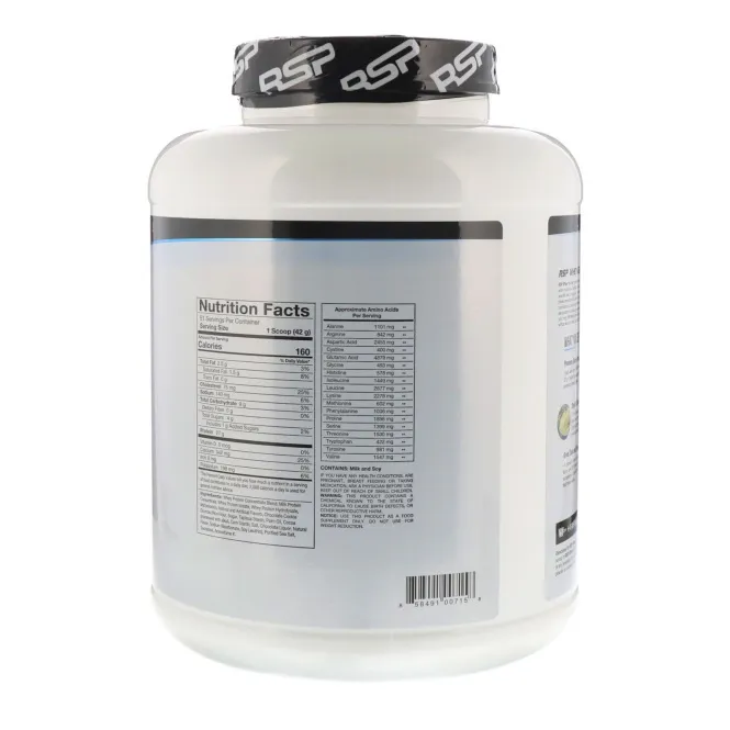 RSP Nutrition, Сывороточный протеин в виде порошка, печенье со сливками, 4,7 фунта (2,14 кг)