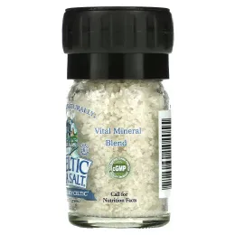 Celtic Sea Salt, Мини-мельничка с солью, светло-серая соль Кельтского моря, 1,8 унции (51 г)