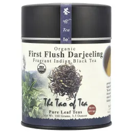 The Tao of Tea, Органический ароматный индийский черный чай, чай Дарджилинг первого сбора, 3,5 унц. (100 г)
