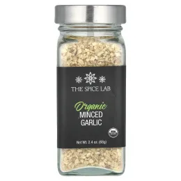 The Spice Lab, Органический рубленый чеснок, 68 г (2,4 унции)