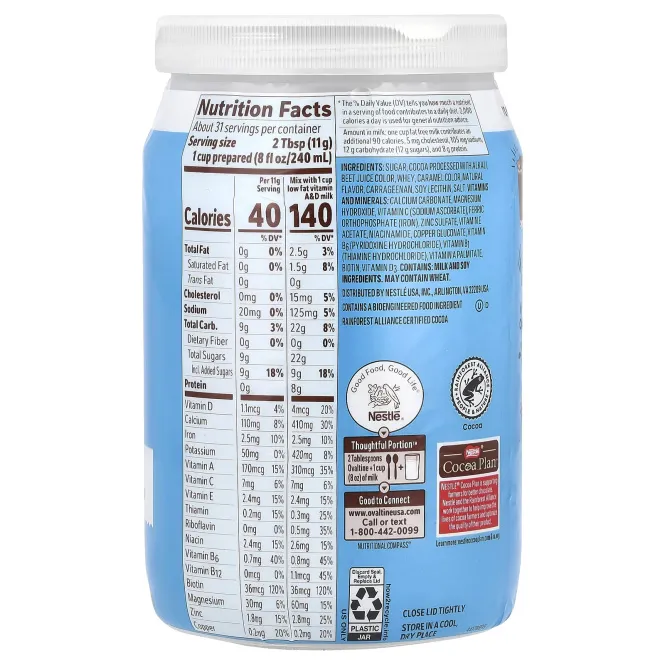 Ovaltine, Густое какао, 12 унций (340 г)