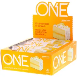 One Brands, Один батончик, Лимонный пирог, 12 батончиков, 2,12 унц. (60 г) каждый